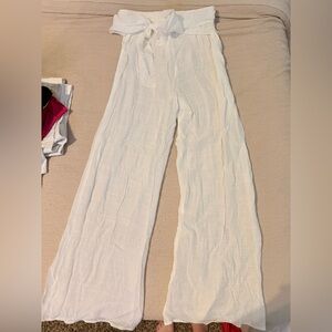 Elegant White Women's Pants
